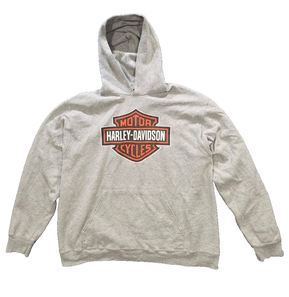 Harley-Davidson Sweatshirt Hoodie Y2K Men's XL Graphic Biker Logo A010928
